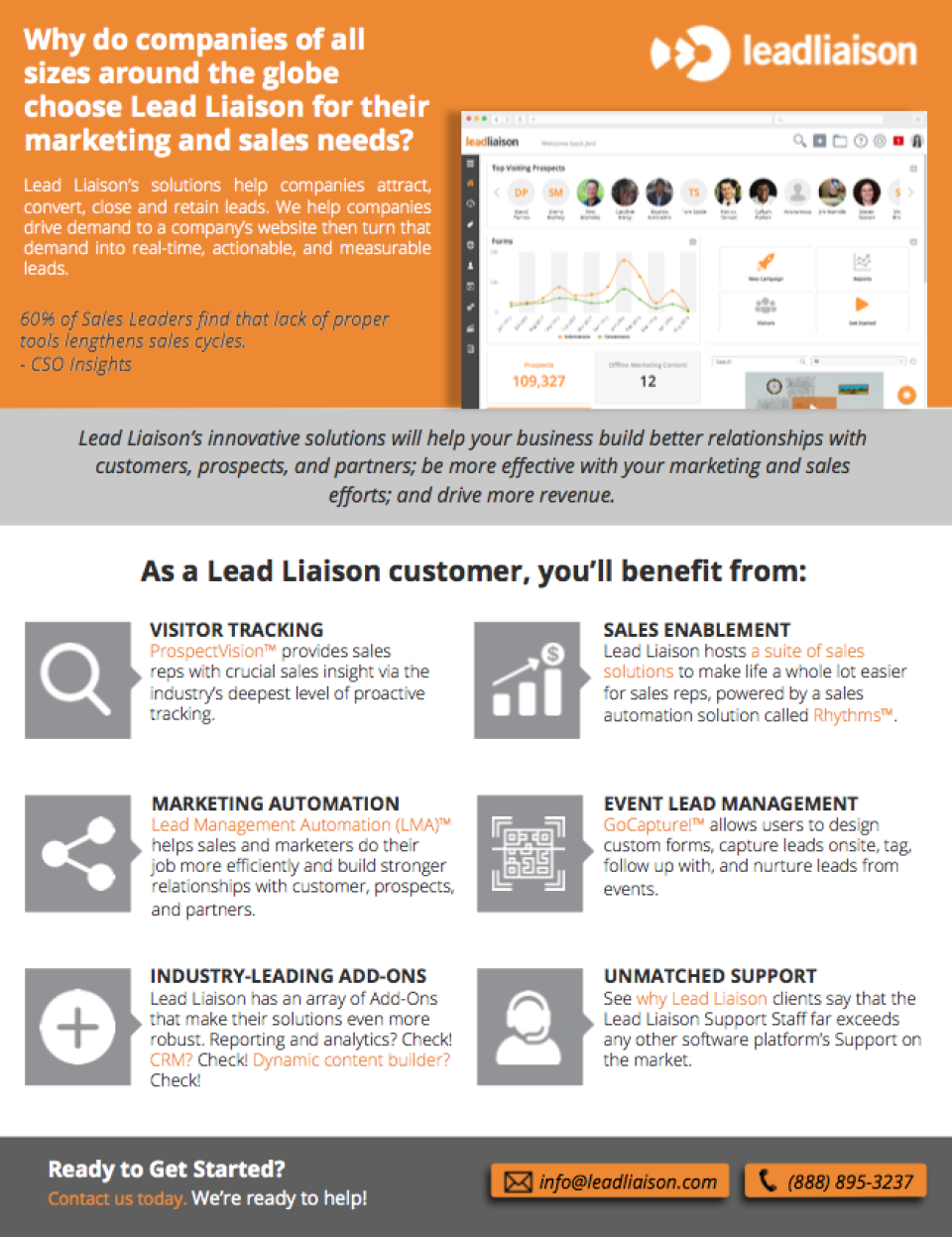 screenshot of Lead Liaison